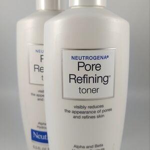 Neutrogena Pore Refining Toner 8.5 oz Alpha + Beta Hydroxy Formula Lot Of 2